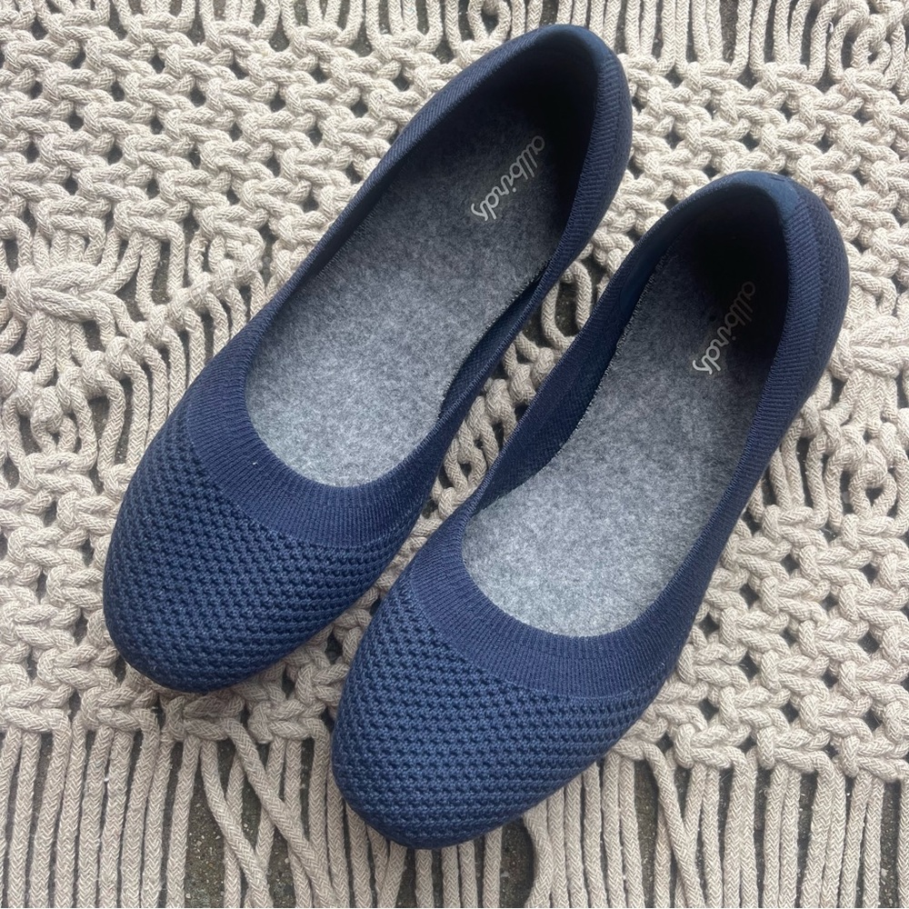 Allbirds Blue Tree Breezers Flats Size 7.5